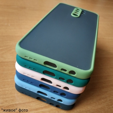 Чехол-накладка с контрастными кнопками для Xiaomi Redmi 9, противоударный бампер, задняя панель из полупрозрачного поликарбоната + рама из термополиуретана, накладка на кнопки регулировки громкости, двойное отверстие для крепления ремешка, чёрный, серый, синий, тёмно-зелёный, светло-зелёный, розовый, Киев