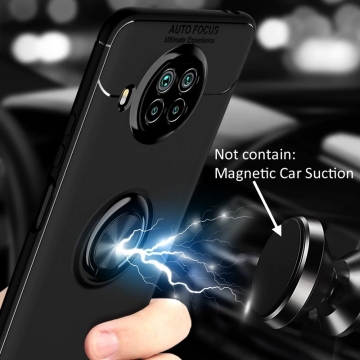 Чехол-накладка с магнитным кольцом для смартфона Xiaomi Mi10T Lite / Xiaomi Redmi Note 9 Pro 5G (China), противоударный бампер, термополиуретан (TPU), накладки на кнопки регулировки громкости и включения / выключения, несъёмное кольцо для пальца, которое также можно использовать как подставку при просмотре видео, угол поворота кольца 360 градусов, угол наклона кольца 150 градусов, металлический сердечник крепится к автомобильным магнитным держателям, чёрный, синий, красный, розовый, Киев