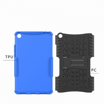 Чехол-накладка с подставкой для планшета Xiaomi Mi Pad 4, бронированный бампер,поликарбонат + термополиуретан, сочетание жёсткости с гибкостью, в чехол встроена подставка для просмотра видео, чёрный + чёрный, чёрный + красный, чёрный + оранжевый, чёрный +розовый, чёрный + синий, чёрный + фиолетовый, чёрный + зелёный, чёрный + белый, Киев