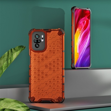 Чехол-накладка с рисунком в виде сот для смартфона Xiaomi Redmi Note 10 / Xiaomi Redmi Note 10S, противоударный бампер, задняя панель из поликарбоната, рама из термополиуретана, сочетание жёсткости с гибкостью, дополнительная защита углов смартфона «воздушными подушками», накладка на кнопки регулировки громкости, чёрный + прозрачный, чёрный + серый, чёрный + красный, чёрный + синий, чёрный + зелёный, Киев