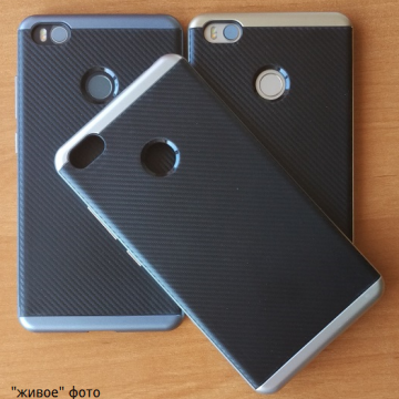 Чехол-накладка U.Case для смартфона Xiaomi Mi4S, рисунок «под карбон», бампер, iPaky, термополиуретан, чёрный, тёмно-серый, серебряный, золотой, Киев