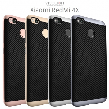 Чехол-накладка Viseaon для смартфона Xiaomi RedMi 4X, противоударный бампер, термополиуретан, TPU, резина, пластик, чёрный, тёмно-серый, серебяный, золотой, розовое золото, Киев