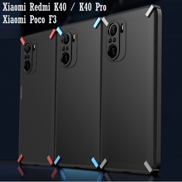 Чехол-накладка X-4 Series для Xiaomi Poco F3 / Xiaomi Redmi K40 / Xiaomi Redmi K40 Pro / Xiaomi Mi 11i, полупрозрачный поликарбонат с серым оттенком, рама из цветного поликарбоната, дополнительная защита углов смартфона, накладка на кнопки регулировки громкости, серый, синий, красный,  розовый, Киев