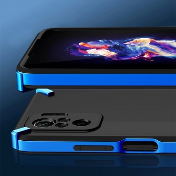 Чехол-накладка X-4 Series для смартфона Xiaomi Redmi Note 10 / Xiaomi Redmi Note 10S, полупрозрачный поликарбонат с серым оттенком, рама из цветного поликарбоната, дополнительная защита углов смартфона, накладка на кнопки регулировки громкости, серый, синий, красный,  розовый, Киев