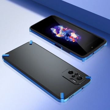 Чехол-накладка X-4 Series для смартфона Xiaomi Redmi Note 10 / Xiaomi Redmi Note 10S, полупрозрачный поликарбонат с серым оттенком, рама из цветного поликарбоната, дополнительная защита углов смартфона, накладка на кнопки регулировки громкости, серый, синий, красный,  розовый, Киев