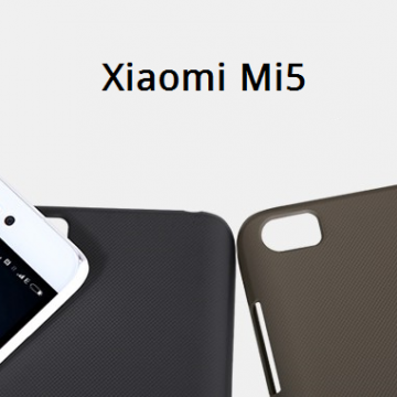 Чехол Nillkin + плёнка для Xiaomi Mi5, бампер, пластик, чёрный, белый, золотой, красный, Киев