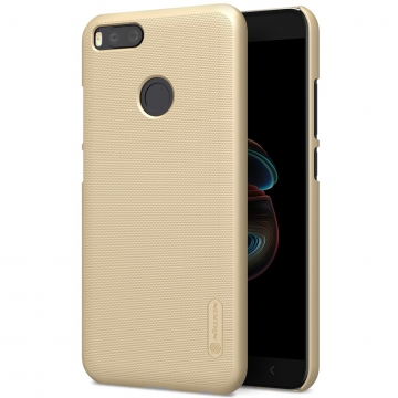 Чехол Nillkin + плёнка для смартфона Xiaomi Mi5X / Xiaomi Mi A1, противоударный бампер, рифлёный пластик, чёрный, белый, золотой, красный, Киев