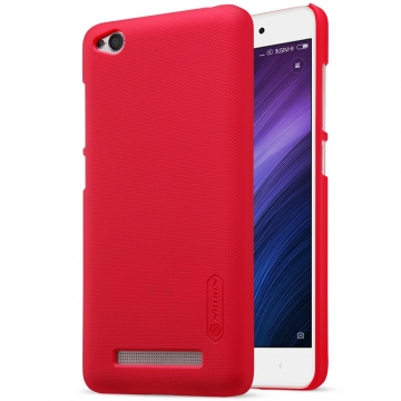Чехол Nillkin + плёнка для смартфона Xiaomi RedMi 4A, чехол-накладка, бампер, рифлёный пластик, чёрный, белый, золотой, красный, Киев