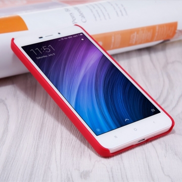 Чехол Nillkin + плёнка для смартфона Xiaomi RedMi 4A, чехол-накладка, бампер, рифлёный пластик, чёрный, белый, золотой, красный, Киев