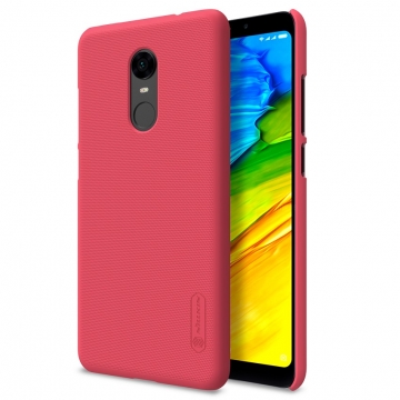 Чехол Nillkin + плёнка для смартфона Xiaomi RedMi 5 Plus, противоударный бампер, чехол-накладка, рифлёный пластик, чёрный, белый, золотой, красный, Киев