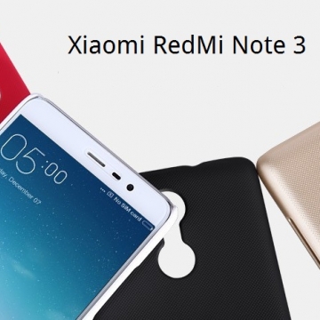 Чехол Nillkin + плёнка для Xiaomi RedMi Note 3 / RedMi Note 3 Pro, пластик, чёрный, белый, красный, золотой, защитная плёнка, Киев