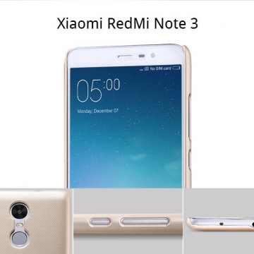 Чехол Nillkin + плёнка для Xiaomi RedMi Note 3 / RedMi Note 3 Pro, пластик, чёрный, белый, красный, золотой, защитная плёнка, Киев