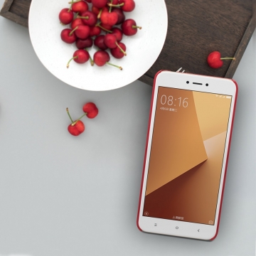 Чехол Nillkin + плёнка для смартфона Xiaomi RedMi Note 5A, противоударный бампер, рифлёный пластик, чёрный, белый, золотой, красный, Киев