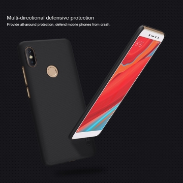 Чехол Nillkin + плёнка для смартфона Xiaomi RedMi S2, противоударный бампер, чехол-накладка, рифлёный пластик, чёрный, белый, золотой, красный, Киев