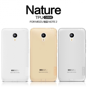 Чехол Nillkin (серия Nature) для Meizu M2 Note, термополиуретан, силикон, TPU, заглушки, прозрачный, прозрачный с серым оттенком, Киев