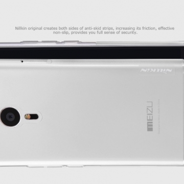 Чехол Nillkin (серия Nature) для смартфона Meizu MX5, бампер, силикон, прозрачный, заглушки, Киев