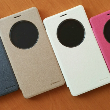 Чехол Nillkin (серия Sparkle) для Xiaomi Mi Max, смарт-чехол, чехол-книжка, горизонтальный флип, пластик, искусственная кожа, PU, чёрный, белый, золотой, розовый, Киев