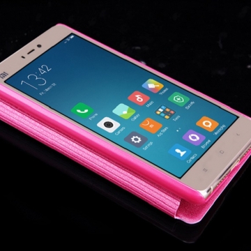 Чехол Nillkin (серия Sparkle) для Xiaomi Mi4S, смарт-чехол, чехол-книжка, горизонтальный флип, пластик, искусственная кожа, PU, sleep / wake function, чёрный, белый, золотой, розовый, Киев