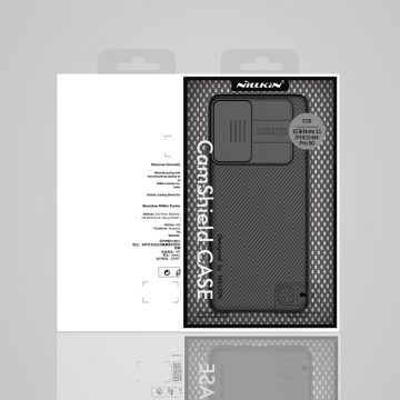 Чехол с защитной шторкой для камеры Nillkin CamShield для смартфона Xiaomi Poco M4 Pro 5G / Xiaomi Redmi Note 11 (China), противоударный бампер, рифлёный пластик, шторка-слайдер для защиты камеры от механических воздействий, чёрный, синий, Киев