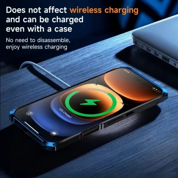 Чехол Element Case Solace (Element Box) для смартфона iPhone 16 Pro Max, противоударный бампер, корпус из поликарбоната, алюминиевые накладки, бампер состоит из трёх частей, скрученных четырьмя винтиками, в комплект входит отвёртка и 2 запасных винтика, резиновые прокладки на внутренней поверхности рамы для защиты корпуса смартфона, встроенные кнопки регулировки громкости, фабричная упаковка, Киев, Київ