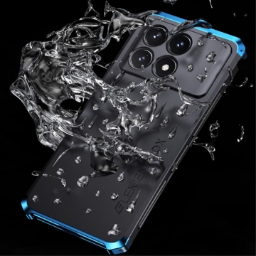 Чехол Element Case Solace (Element Box) для смартфона Xiaomi Poco F6 Pro / Xiaomi Redmi K70 / Xiaomi Redmi K70 Pro, противоударный бампер, корпус из поликарбоната, алюминиевые накладки, бампер состоит из трёх частей, скрученных четырьмя винтиками, в комплект входит отвёртка и 2 запасных винтика, резиновые прокладки на внутренней поверхности рамы для защиты корпуса смартфона, встроенные кнопки регулировки громкости, двойное отверстие для крепления ремешка, фабричная упаковка, Киев, Київ