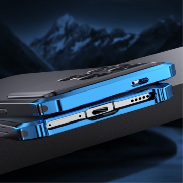 Чехол Element Case Solace (Element Box) для смартфона Xiaomi Poco F6 Pro / Xiaomi Redmi K70 / Xiaomi Redmi K70 Pro, противоударный бампер, корпус из поликарбоната, алюминиевые накладки, бампер состоит из трёх частей, скрученных четырьмя винтиками, в комплект входит отвёртка и 2 запасных винтика, резиновые прокладки на внутренней поверхности рамы для защиты корпуса смартфона, встроенные кнопки регулировки громкости, двойное отверстие для крепления ремешка, фабричная упаковка, Киев, Київ