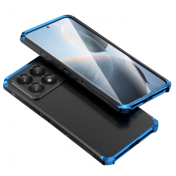 Чехол Element Case Solace (Element Box) для смартфона Xiaomi Poco F6 Pro / Xiaomi Redmi K70 / Xiaomi Redmi K70 Pro, противоударный бампер, корпус из поликарбоната, алюминиевые накладки, бампер состоит из трёх частей, скрученных четырьмя винтиками, в комплект входит отвёртка и 2 запасных винтика, резиновые прокладки на внутренней поверхности рамы для защиты корпуса смартфона, встроенные кнопки регулировки громкости, двойное отверстие для крепления ремешка, фабричная упаковка, Киев, Київ