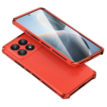 Чехол Element Case Solace (Element Box) для смартфона Xiaomi Poco F6 Pro / Xiaomi Redmi K70 / Xiaomi Redmi K70 Pro, противоударный бампер, корпус из поликарбоната, алюминиевые накладки, бампер состоит из трёх частей, скрученных четырьмя винтиками, в комплект входит отвёртка и 2 запасных винтика, резиновые прокладки на внутренней поверхности рамы для защиты корпуса смартфона, встроенные кнопки регулировки громкости, двойное отверстие для крепления ремешка, фабричная упаковка, Киев, Київ