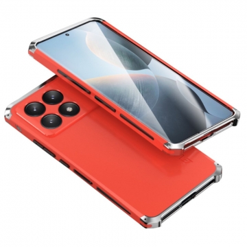 Чехол Element Case Solace (Element Box) для смартфона Xiaomi Poco F6 Pro / Xiaomi Redmi K70 / Xiaomi Redmi K70 Pro, противоударный бампер, корпус из поликарбоната, алюминиевые накладки, бампер состоит из трёх частей, скрученных четырьмя винтиками, в комплект входит отвёртка и 2 запасных винтика, резиновые прокладки на внутренней поверхности рамы для защиты корпуса смартфона, встроенные кнопки регулировки громкости, двойное отверстие для крепления ремешка, фабричная упаковка, Киев, Київ