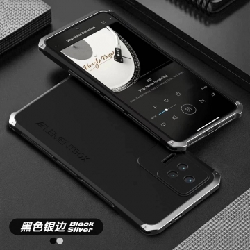 Чехол Element Case Solace Element Box для смартфона Xiaomi Poco F4 / Xiaomi Redmi K40S, противоударный бампер, корпус из поликарбоната, алюминиевые накладки, бампер состоит из трёх частей, скрученных четырьмя винтиками, в комплект входит отвёртка и 2 запасных винтика, резиновые прокладки на внутренней поверхности рамы для защиты корпуса смартфона со встроенными кнопками регулировки громкости и включения / выключения, фабричная упаковка, Киев, Київ