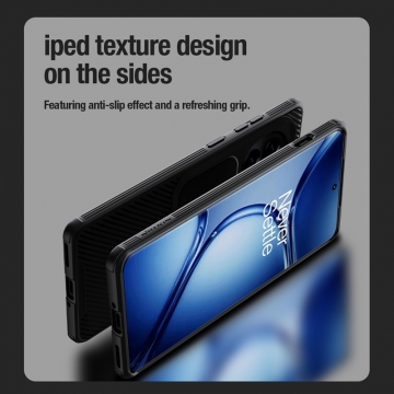 Чехол с защитной шторкой для камеры Nillkin CamShield Pro для смартфона OnePlus Ace 2 Pro, задняя панель из поликарбоната + рама из термополиуретана, дополнительная защита углов смартфона «воздушными подушками», шторка-слайдер для защиты камеры от механических воздействий, накладки на кнопки регулировки громкости, чёрный, синий, зелёный, Киев, Київ