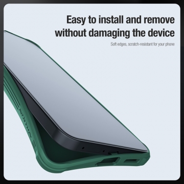 Чехол с защитной шторкой для камеры Nillkin CamShield Pro для смартфона Xiaomi Poco F6 / Xiaomi Redmi Turbo 3, задняя панель из поликарбоната + рама из термополиуретана, дополнительная защита углов смартфона «воздушными подушками», шторка-слайдер для защиты камеры от механических воздействий, накладки на кнопки регулировки громкости, чёрный, синий, зелёный, Киев, Київ