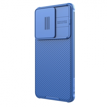Чехол с защитной шторкой для камеры Nillkin CamShield Pro для смартфона Xiaomi Poco F6 / Xiaomi Redmi Turbo 3, задняя панель из поликарбоната + рама из термополиуретана, дополнительная защита углов смартфона «воздушными подушками», шторка-слайдер для защиты камеры от механических воздействий, накладки на кнопки регулировки громкости, чёрный, синий, зелёный, Киев, Київ