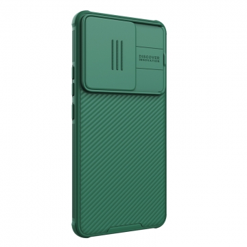 Чехол с защитной шторкой для камеры Nillkin CamShield Pro для смартфона Xiaomi Poco F6 / Xiaomi Redmi Turbo 3, задняя панель из поликарбоната + рама из термополиуретана, дополнительная защита углов смартфона «воздушными подушками», шторка-слайдер для защиты камеры от механических воздействий, накладки на кнопки регулировки громкости, чёрный, синий, зелёный, Киев, Київ
