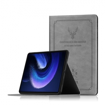 Чехол-книжка для планшетного компьютера Xiaomi Pad 6 / Xiaomi Pad 6 Pro, горизонтальный флип, смарт-чехол (экран включается при открытии чехла и выключается при закрытии), поликарбонат + полиуретан, возможность трансформации чехла в подставку для просмотра видео, светло-серый, светло-коричневый, тёмно-коричневый, красно-коричневый, розовый, голубой, зелёный, Киев, Київ