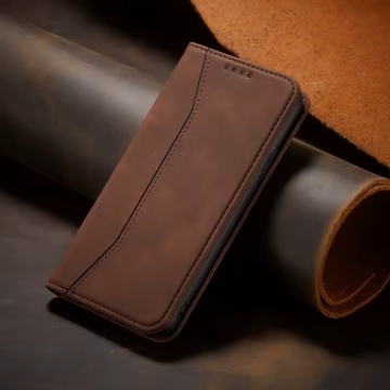 Чохол-книжка для смартфона Xiaomi Redmi Note 13 Pro 4G / Xiaomi Poco M6 Pro, горизонтальний фліп, штучна шкіра + накладка з термополіуретана, вбудовані магніти для фіксації чохла в закритому стані, два відділення для платіжних карт / візитівок, відділення для готівки, накладка на кнопки живлення і регулювання гучності, можливість трансформації чохла в підставку для перегляду відео, подвійний отвір для кріплення ремінця, Київ, Киев