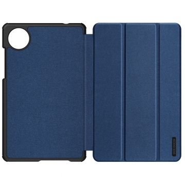 Чохол-книжка Dux Ducis (серія Domo) для планшета Xiaomi Redmi Pad SE 8.7, горизонтальний фліп, штучна шкіра, термополіуретан, ПВХ, мікрофайбер, захист кутів планшета «повітряними подушками», магнітне тримання чохла в закритому стані, смарт-чохол (екран вмикається при відкритті чохла і вимикається при закритті), 2 режими складання чохла, металевий шильд «Dux Ducis» на лицьовому боці, чорний, синій, рожевий, Київ, Киев