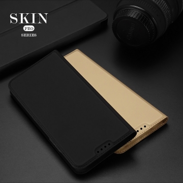 Чехол-книжка Dux Ducis Skin Pro для смартфона Xiaomi 12T / Xiaomi 12T Pro / Xiaomi Redmi K50 Ultra, горизонтальный флип, искусственная кожа, накладка из термополиуретана, встроенные магниты для фиксации чехла в закрытом и открытом состоянии, отделение для платёжных карт / визиток, возможность трансформации чехла в подставку для просмотра видео, чёрный, синий, золотой, розовый, Киев, Київ