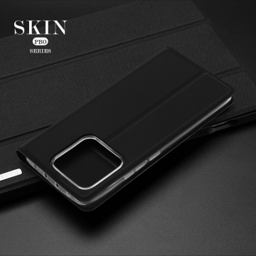 Чехол-книжка Dux Ducis Skin Pro для смартфона Xiaomi 13 Pro, горизонтальный флип, искусственная кожа, накладка из термополиуретана, встроенные магниты для фиксации чехла в закрытом и открытом состоянии, отделение для платёжных карт / визиток, возможность трансформации чехла в подставку для просмотра видео, чёрный, синий, золотой, розовый, Киев, Київ