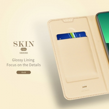 Чехол-книжка Dux Ducis Skin Pro для смартфона Xiaomi 13 Pro, горизонтальный флип, искусственная кожа, накладка из термополиуретана, встроенные магниты для фиксации чехла в закрытом и открытом состоянии, отделение для платёжных карт / визиток, возможность трансформации чехла в подставку для просмотра видео, чёрный, синий, золотой, розовый, Киев, Київ