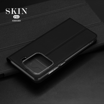 Чехол-книжка Dux Ducis Skin Pro для смартфона Xiaomi 15, горизонтальный флип, искусственная кожа, накладка из термополиуретана, встроенные магниты для фиксации чехла в закрытом и открытом состоянии, отделение для платёжных карт / визиток, возможность трансформации чехла в подставку для просмотра видео, чёрный, синий, золотой, розовый, Киев, Київ