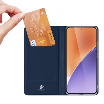 Чехол-книжка Dux Ducis Skin Pro для смартфона Xiaomi 15, горизонтальный флип, искусственная кожа, накладка из термополиуретана, встроенные магниты для фиксации чехла в закрытом и открытом состоянии, отделение для платёжных карт / визиток, возможность трансформации чехла в подставку для просмотра видео, чёрный, синий, золотой, розовый, Киев, Київ