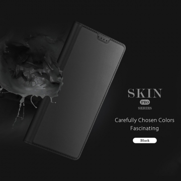 Чехол-книжка Dux Ducis Skin Pro для смартфона Xiaomi 15, горизонтальный флип, искусственная кожа, накладка из термополиуретана, встроенные магниты для фиксации чехла в закрытом и открытом состоянии, отделение для платёжных карт / визиток, возможность трансформации чехла в подставку для просмотра видео, чёрный, синий, золотой, розовый, Киев, Київ
