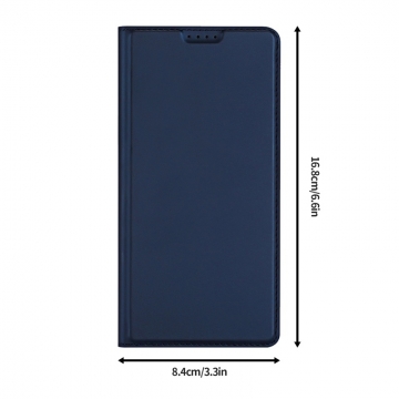Чехол-книжка Dux Ducis Skin Pro для смартфона Xiaomi Poco F6 / Xiaomi Redmi Turbo 3, горизонтальный флип, искусственная кожа, накладка из термополиуретана, встроенные магниты для фиксации чехла в закрытом и открытом состоянии, отделение для платёжных карт / визиток, возможность трансформации чехла в подставку для просмотра видео, чёрный, синий, золотой, розовый, Киев, Київ