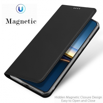 Чохол-книжка Dux Ducis (серія Skin Pro) для Xiaomi Poco F7 Pro / Xiaomi Redmi K80 Чехол-книжка Dux Ducis Skin Pro для смартфона Xiaomi Poco F7 Pro / Xiaomi Redmi K80, горизонтальный флип, искусственная кожа, накладка из термополиуретана, встроенные магниты для фиксации чехла в закрытом и открытом состоянии, отделение для платёжных карт / визиток, возможность трансформации чехла в подставку для просмотра видео, чёрный, синий, золотой, розовый, Киев, Київ
