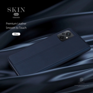 Чехол-книжка Dux Ducis Skin Pro для смартфона Xiaomi Poco M5, горизонтальный флип, искусственная кожа, накладка из термополиуретана, встроенные магниты для фиксации чехла в закрытом и открытом состоянии, отделение для платёжных карт / визиток, возможность трансформации чехла в подставку для просмотра видео, чёрный, синий, золотой, розовый, Киев, Київ