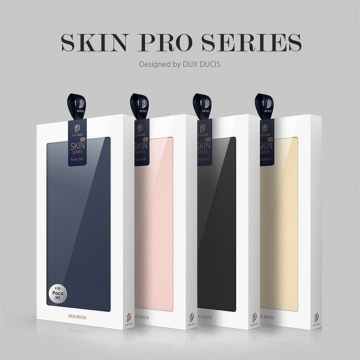 Чехол-книжка Dux Ducis Skin Pro для смартфона Xiaomi Poco M5, горизонтальный флип, искусственная кожа, накладка из термополиуретана, встроенные магниты для фиксации чехла в закрытом и открытом состоянии, отделение для платёжных карт / визиток, возможность трансформации чехла в подставку для просмотра видео, чёрный, синий, золотой, розовый, Киев, Київ