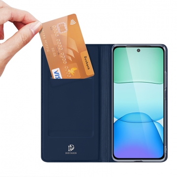 Чехол-книжка Dux Ducis Skin Pro для смартфона Xiaomi Redmi 13 / Xiaomi Poco M6 4G, горизонтальный флип, искусственная кожа, накладка из термополиуретана, встроенные магниты для фиксации чехла в закрытом и открытом состоянии, отделение для платёжных карт / визиток, возможность трансформации чехла в подставку для просмотра видео, чёрный, синий, золотой, розовый, Киев, Київ