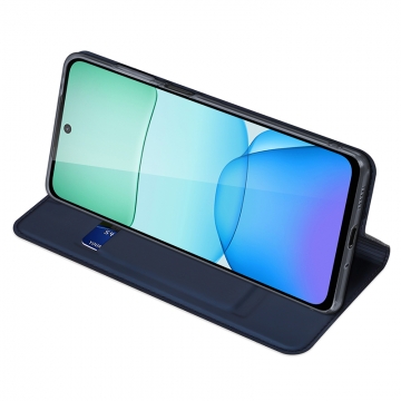 Чехол-книжка Dux Ducis Skin Pro для смартфона Xiaomi Redmi 13 / Xiaomi Poco M6 4G, горизонтальный флип, искусственная кожа, накладка из термополиуретана, встроенные магниты для фиксации чехла в закрытом и открытом состоянии, отделение для платёжных карт / визиток, возможность трансформации чехла в подставку для просмотра видео, чёрный, синий, золотой, розовый, Киев, Київ