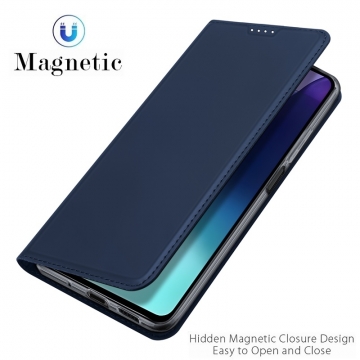 Чехол-книжка Dux Ducis Skin Pro для смартфона Xiaomi Redmi 14C / Xiaomi Poco C75, горизонтальный флип, искусственная кожа, накладка из термополиуретана, встроенные магниты для фиксации чехла в закрытом и открытом состоянии, отделение для платёжных карт / визиток, возможность трансформации чехла в подставку для просмотра видео, чёрный, синий, золотой, розовый, Киев, Київ